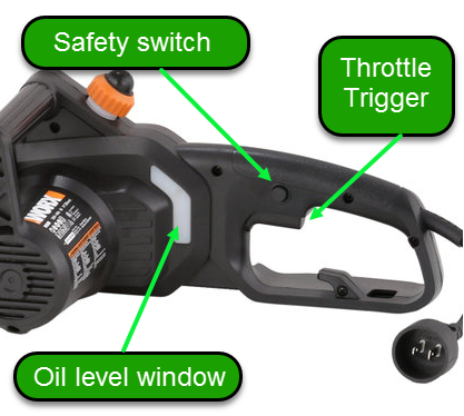 SuperHandy Mini Electric Chainsaw - 8 Bar 20V 2Ah Li-ion Cordless Battery System (Orange)