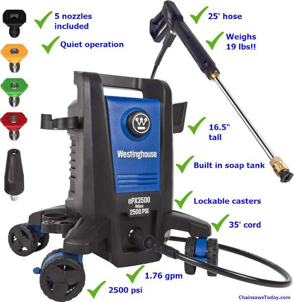 Westinghouse EPX3500 pressure washer